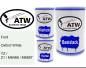 Preview: Ford, Oxford White, YZ / Z1 / M6466 / M6887: 500ml Lackdose + 500ml Klarlack + 250ml Härter - Set, von ATW Autoteile West.